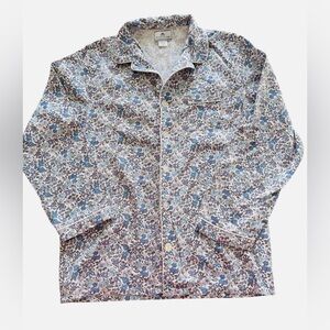 Petite Plume Floral Pajama Top 12 Kids Girls Blue Purple Flowers